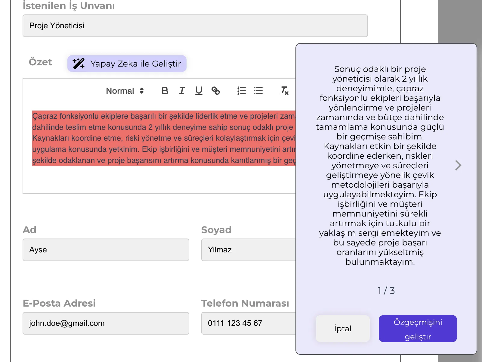 Person thinking about resume feedback